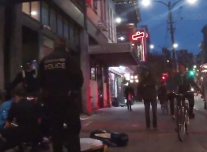 Police responding to an emergency situation.